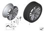 Image of Disk wheel, light-alloy, spheric-grey. 9JX19 ET:42 image for your 2000 BMW 328i   