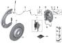 Image of Repair kit, brake pads asbestos-free image for your BMW