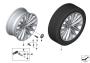 Image of Disc wheel, light alloy, Reflexsilber. 8JX18 ET:30 image for your BMW