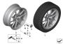 Image of Disk wheel light alloy Orbit gray matt. 10X20 ET:40 image for your 2022 BMW 330e   