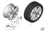 Image of Disc wheel, light alloy, Reflexsilber. 7,5JX19 ET:32 image for your BMW X3  30iX