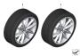 Image of RDC wheel & tire set, winter light alloy. 225/60R18 104H image for your 2001 BMW X5   