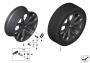 Image of Disk wheel, light-alloy, black matt. 8JX20 ET:27 image for your 2018 BMW X3   