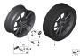 Image of Disk wheel, light-alloy, black matt. 10JX20 ET:40 image for your 2014 BMW M4   