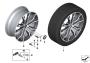 Image of Disc wheel LA jet black solid paint. 8JX20 ET27 image for your BMW