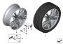 Image of Disc wheel LA jet black solid paint. 8,5JX21 ET:30 image for your BMW