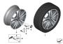 Image of Disk wheel, light alloy, in Orbitgrey. 8JX19 ET:47 image for your BMW X1  