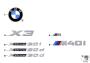 Image of Label. X4 CERIUM GREY image for your BMW 530eX  