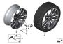 Image of Disk wheel, light alloy, in Orbitgrey. 9,5JX20 ET:43 image for your BMW X4  