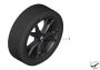 Image of RDC tire/wheel set, summer, black matt. 225/40R20 94Y image for your BMW