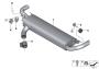 Image of Rear muffler with exhaust flap image for your BMW