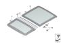 Image of Gasket, glass cover, front image for your BMW X6  