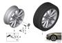 Image of Disc wheel, light alloy, Reflexsilber. 8,5JX18 ET:44 image for your 2001 BMW X5   