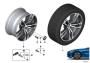 Image of Disk wheel, light alloy, in Orbitgrey. 10X18 ET:40 image for your 2006 BMW 750i   