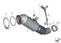 Image of Holder catalytic converter near engine image for your 2022 BMW X3  M40iX 