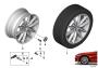Image of Disc wheel, light alloy, Reflexsilber. 7,5JX17 ET:30 image for your BMW
