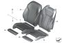Image of Leather cover sport backrest left. ANTHRAZIT image for your BMW X3  