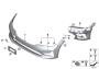 Image of Trim cover, bumper, primed, front. US LINES PDC image for your 2021 BMW 530e Sedan  