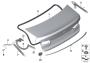 Image of Primed rear spoiler image for your 2023 BMW 330i   