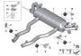 Image of Rear muffler with exhaust flap image for your 1988 BMW M6   