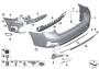 Image of Bumper trim panel, primed, rear. SPORT PDC image for your 2009 BMW Z4   