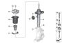 Image of Left front spring strut image for your 2021 BMW 330e   
