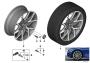 Image of Disk wheel light alloy ferric grey matte. 8JX20 ET:27 image for your BMW