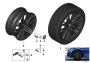 Image of Disk wheel, light-alloy, black matt. 7,5JX18 ET:25 image for your 2020 BMW 330e   