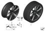 Image of Disk wheel, light-alloy, black matt. 10,5JX22 ET:43 image for your 2010 BMW X5   