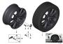 Image of Disk wheel, light-alloy, black matt. 9JX20 ET:35 image for your BMW