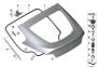 Single components for trunk lid (2/2)