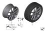 Image of Disk wheel, light alloy, in Orbitgrey. 8JX18 ET:54 image for your BMW