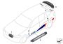 Image of Rear spoiler flow-through black HG. M PERFORMANCE image for your 2017 BMW 540i   