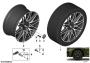 Image of Disc wheel light alloy jet blk/transl. 11,5JX22 ET:43 image for your BMW