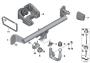 Image of Set trailer tow hitch removable. 750KG image for your 2024 BMW 118d   