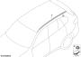 Image of Roof railing, left. GLANZSCHWARZ image for your BMW X4  