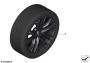 Image of TPM wheel with tire set summer Jet Black. M PERFORMANCE image for your BMW