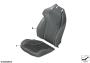 Image of Cover for comfort backrest,leather left. WEISS/BLAU image for your BMW M6  