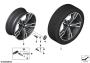 Image of Disc wheel light alloy jet bl.sol.paint. 7,5JX18 ET:25 image for your 2020 BMW M850iX   