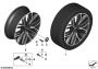 Image of Disc wheel, LT.alloy, jet black, matte. 8JX20 ET:30 image for your BMW 540i  