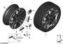 Image of Disc wheel light alloy jet bl.sol.paint. 9JX20 ET:44 image for your 2008 BMW 750i   