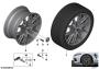 Image of Disc wheel light alloy ferric gray. 10,5JX20 ET:28 image for your 2009 BMW M5   
