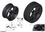 Image of Disc wheel light alloy jet bl.sol.paint. 8,5JX19 ET:25 image for your 2016 BMW X6   