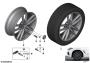 Image of Disk wheel, light alloy, in Orbitgrey. 7,5JX19 ET:32 image for your BMW X3  