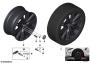 Image of Disk wheel, light-alloy, black matt. 9JX19 ET:20 image for your BMW 750i  