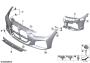 Image of Trim cover, bumper, primed, front. M US image for your 2023 BMW X3  30eX 