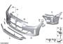 Image of Trim for bumper, bottom section front image for your 2023 BMW X3  30eX 