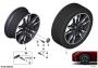 Image of Disc wheel lt.alloy black II solid paint. 9JX19 ET:42 image for your BMW X2  