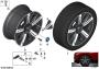 Image of Disc wheel light alloy Midnight Gray. 9JX21 ET:36 image for your BMW