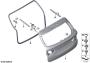 Image of Trunk lid sealing image for your BMW X3  